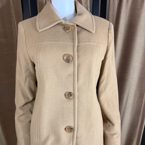 Anne Klein Wool with 4 Button Front Camel Size M - Picture 1 of 16